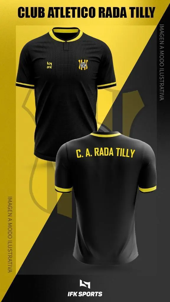 IFK Remera negra cuello Mao - Niños